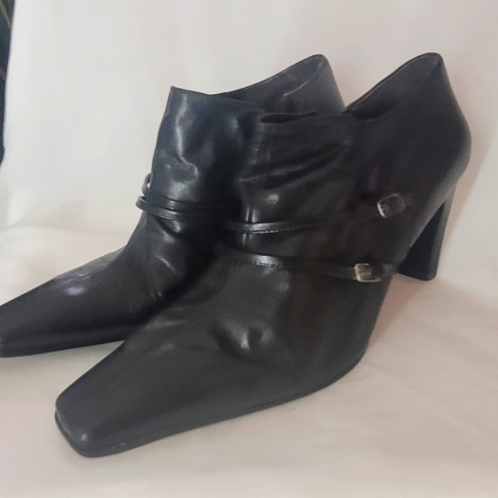 Enzo Angiolini Ankle Boots w/Straps 4" heel